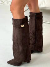 Serena | Wide-Shaft Knee-High Boots for Women