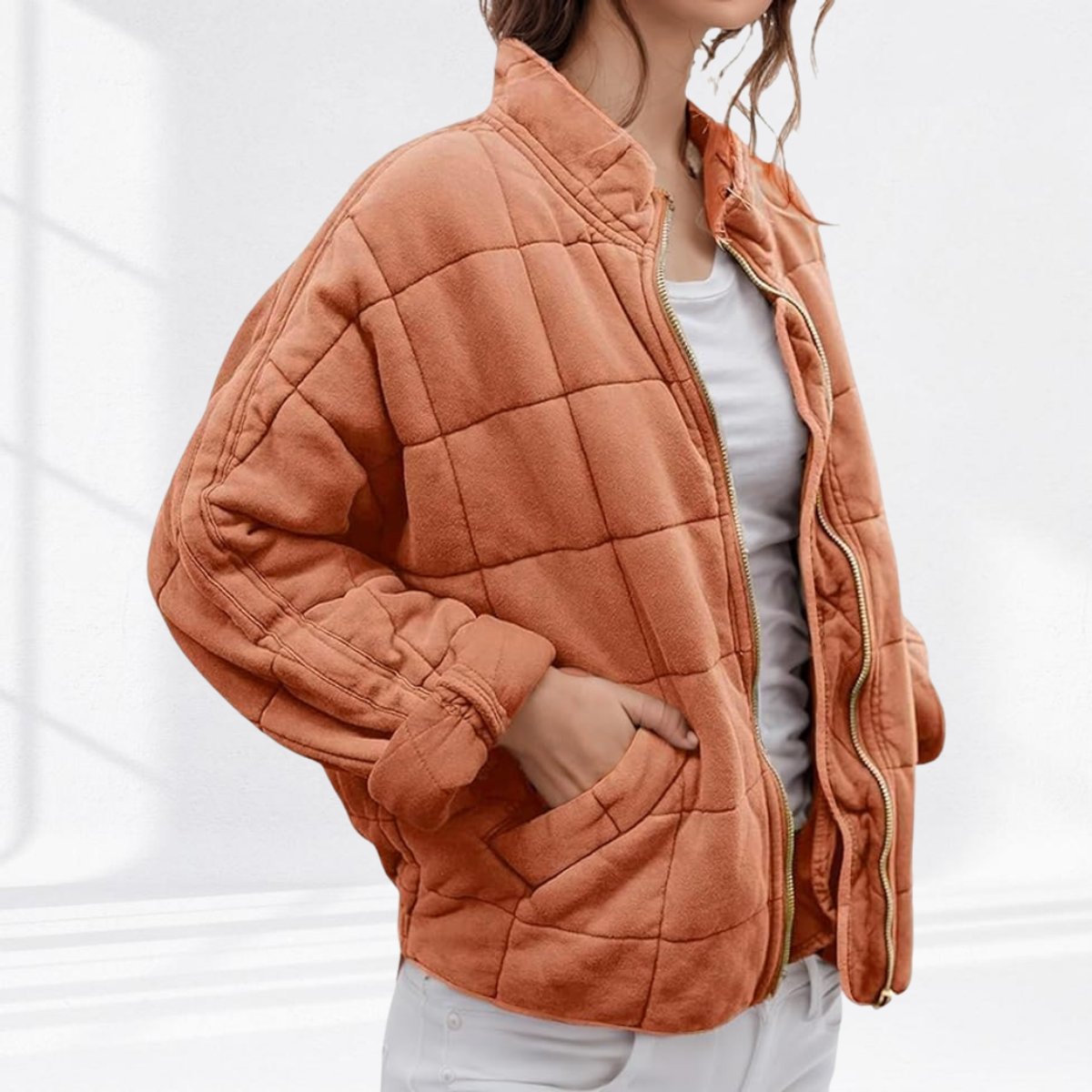 Klara | Lightweight Quilted Jacket with Stand-Up Collar