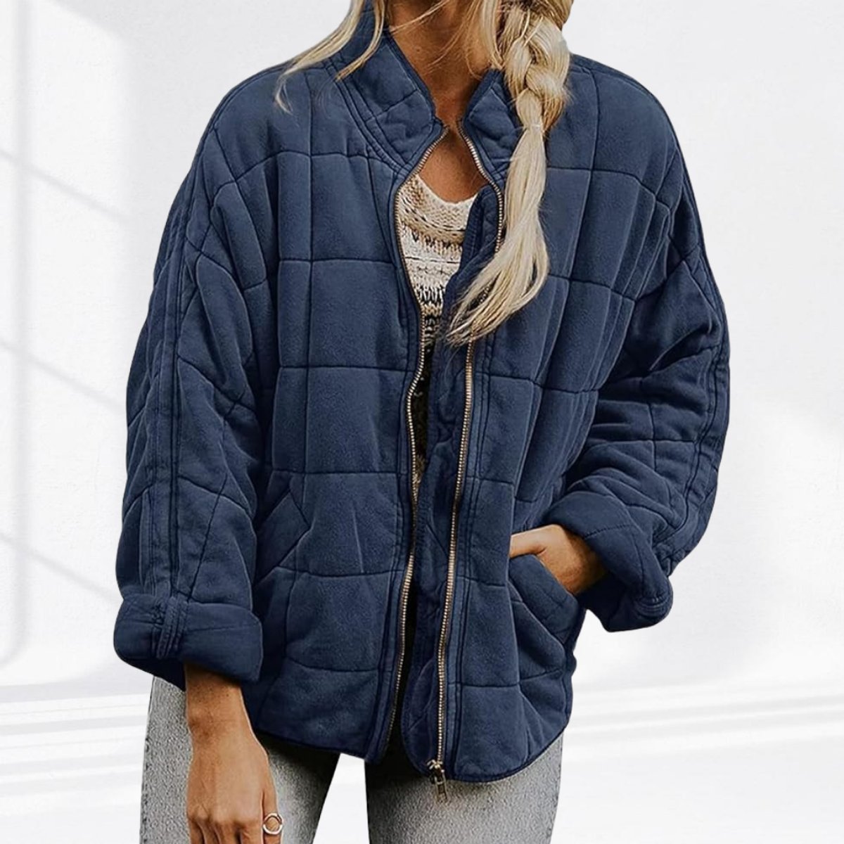 Klara | Lightweight Quilted Jacket with Stand-Up Collar