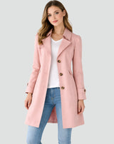 Victoria | Elegant Tailored Trench Coat with Lapel Collar