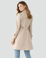 Victoria | Elegant Tailored Trench Coat with Lapel Collar