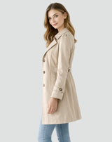 Victoria | Elegant Tailored Trench Coat with Lapel Collar