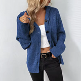 Freja | Rib-Knit Cardigan with Button Closure and Relaxed Fit