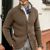 Sebastian | Elegant Button-Up Knit Cardigan for Men