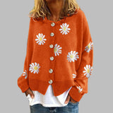 Fiona | Floral Knit Button Cardigan