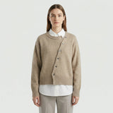 Marina | Women's Elegant Button-Front Knit Cardigan with Wrap Design