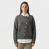 Marina | Women's Elegant Button-Front Knit Cardigan with Wrap Design