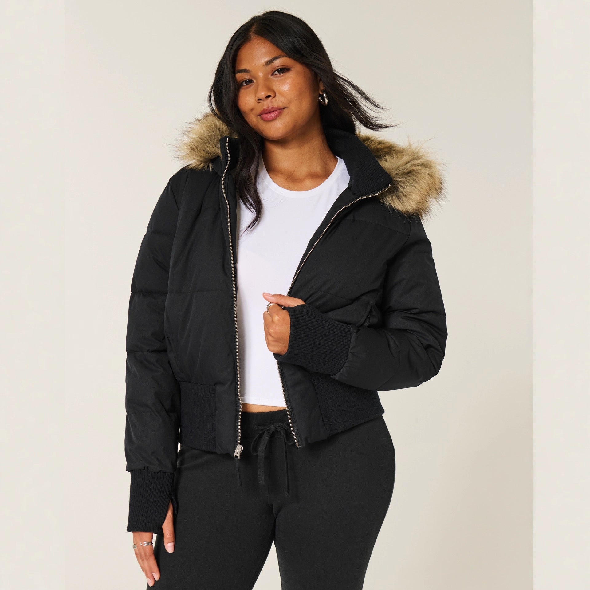 Sienna | Women's Short Puffer Jacket with Hood