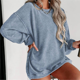 Elara | Women's Oversized Sweatshirt with Relaxed Crewneck & Long Sleeves