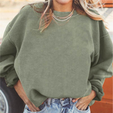 Elara | Women's Oversized Sweatshirt with Relaxed Crewneck & Long Sleeves