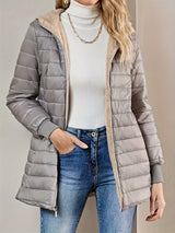Emmeline | Elegant Quilted Hooded Winter Coat