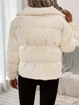 Jade | Elegant Textured Puffer Jacket for Women