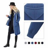 Hadley | Casual Longline Hooded Cardigan with Zip Closure