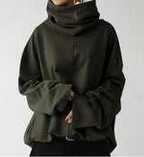 Iris | Long-Sleeve Turtleneck Sweatshirt with Pockets