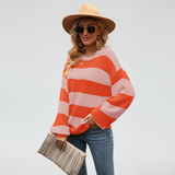 Zaria | Striped Knit Cardigan for Women