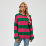 Zaria | Striped Knit Cardigan for Women