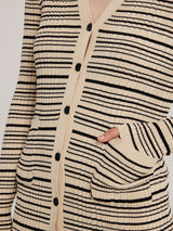 Tamsin | Striped Knit Dress with Collar