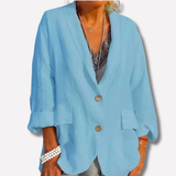 Audrey | Relaxed-Fit Linen Blazer for Women