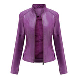 Pia | Sleek Minimalist Leather Jacket