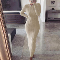 Simone | Elegant Long Knit Dress for Women