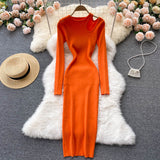 Quinn | Elegant Off-Shoulder Knit Dress
