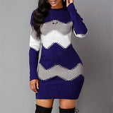 Camille | Stylish Color-Block Knit Dress for Women