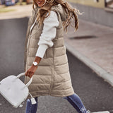 Genevieve | Long Quilted Puffer Vest