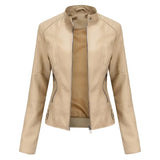 Pia | Sleek Minimalist Leather Jacket