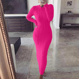 Simone | Elegant Long Knit Dress for Women
