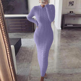 Simone | Elegant Long Knit Dress for Women