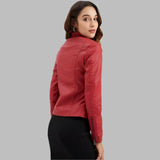 Pia | Sleek Minimalist Leather Jacket