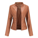 Pia | Sleek Minimalist Leather Jacket