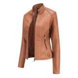 Pia | Sleek Minimalist Leather Jacket