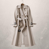 Genevieve | Women's Classic Double-Breasted Trench Coat
