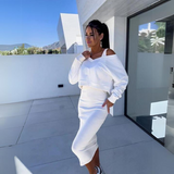 Bridget | Stylish Two-Piece Set with Sweatshirt & Dress