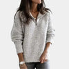 Clara | Chic Half-Zip Sweater with Relaxed Fit