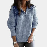 Clara | Chic Half-Zip Sweater with Relaxed Fit