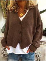 Camille | Women's Soft V-Neck Knit Cardigan