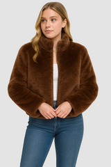 Sabrina | Women's Short Plush Winter Jacket