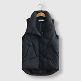 Claudia | Longline Quilted Puffer Vest for Women
