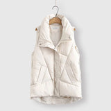 Claudia | Longline Quilted Puffer Vest for Women