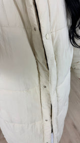 Jessica | Long Quilted Jacket with High Collar for Women
