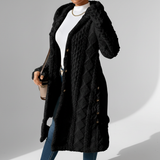 Olivia | Women's Longline Knit Cardigan with Button Closure