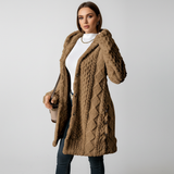 Olivia | Women's Longline Knit Cardigan with Button Closure