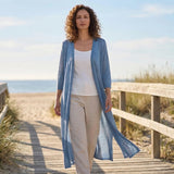 Renee | Women's Elegant Longline Knit Cardigan with Open Front
