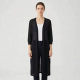 Renee | Women's Elegant Longline Knit Cardigan with Open Front
