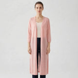 Renee | Women's Elegant Longline Knit Cardigan with Open Front