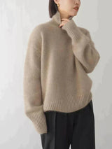 Nora | Women's Turtleneck Sweater with Relaxed Fit & Ribbed Cuffs