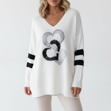 Karina | Locker V-Neck Pullover Sweater