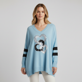 Karina | Locker V-Neck Pullover Sweater